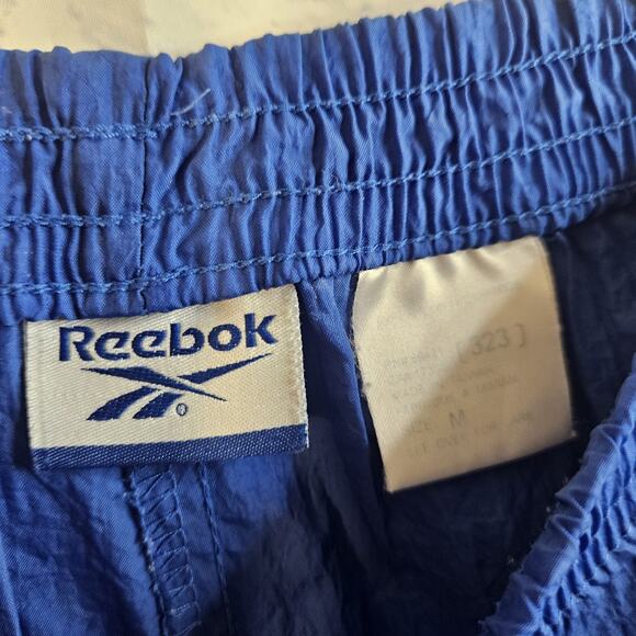 Reebok 90's Y2K vintage RETRO Nylon blue white JACKET PANTS Track Suit men’s M - Picture 10 of 10